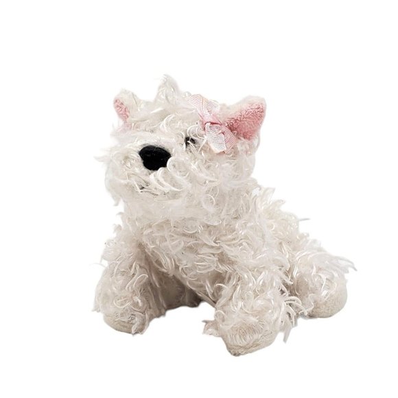 Ganz Webkinz White Terrier Dog‎ Stuffed Animal Puppy Plush Soft No Code Yorkie - Picture 2 of 6